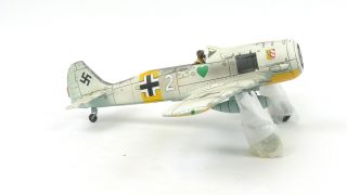 King & Country LW062 Luftwaffe Focke Wulf 190A - 4 Winter Aircraft - Broken 2