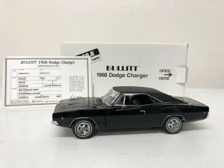 1968 Dodge Charger Rt Bullitt Steve Mcqueen Danbury 1:24 Black