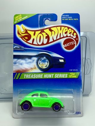Hot Wheels 1995 Treasure Hunt Series - Vw Bug - 1 Of 10,  000 - Detailed Pictures