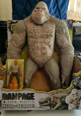 16 Inch Tall Articulated Mega George Gorilla From Rampage