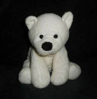 Ty Pluffies 2007 Baby Freezer White Polar Teddy Bear Stuffed Animal Plush Toy