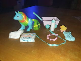 My Little Pony G1 Vintage Uk Baby Ribbon And Accessories Rare