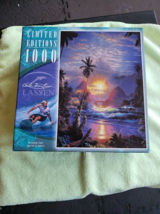 Limited Ed Christian Riese Lassen 1000 Pc Jigsaw Puzzle Beckoning Light & Glue