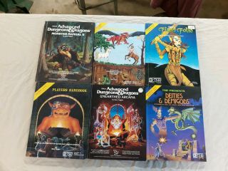 Huge 1980s Dungeons And Dragons D & D Books Manuals Modules Cards Screens More