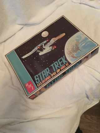 Amt Star Trek Enterprise Vintage 1970’s.  Vintage Opened Kit.