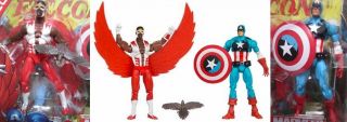 Captain America Falcon Hasbro Marvel Universe Greatest Battles 2 Pack 3 - 3/4 3.  75