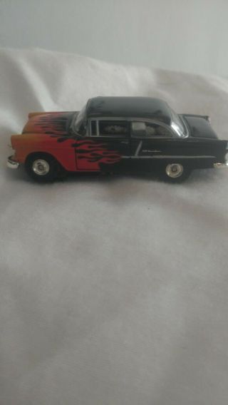 Model Motoring 1955 Chevy 202 Black With Flames Condition/used