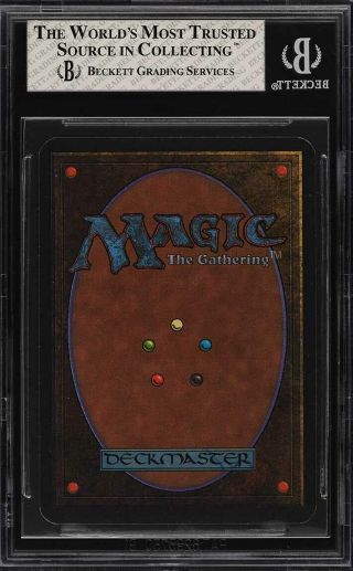 1993 Magic The Gathering MTG Alpha Gauntlet Of Might R A BGS 8 NM - MT (PWCC) 2