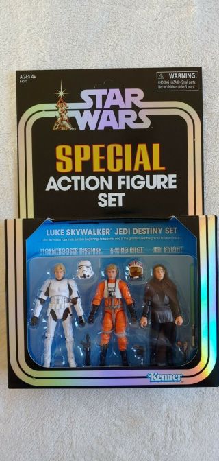 2019 Sdcc Comic Con Exclusive Hasbro Star Wars Luke Skywalker Jedi Destiny Set