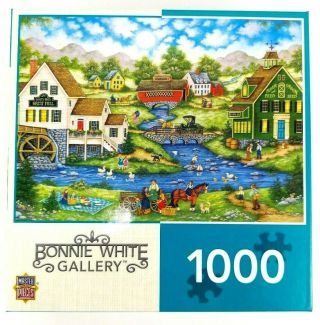Bonnie White Gallery 1000 Piece Puzzle Millside Picnic By Masterpieces Inc