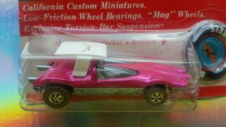 Pink 1970 Redline Swingin Wing Hot Wheels Blister Bp Rare Collectible