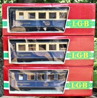 3 Lgb Orient Express Cars 3097 3098 3099 Uncatalogued Limited Edition,  Ob’s