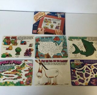 Etch A Sketch Action Pack Games & Puzzles Ohio Arts 1981