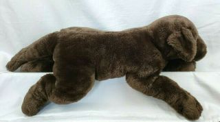 Animal Alley Toys R Us Brown Chocolate Lab Puppy Dog Large Plush 26 " Stuffed Toy