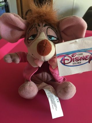 Dormouse 7 " Bean Bag Collectible Disney Store Plush Alice In Wonderland