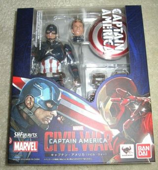 Bandai Tamashii S.  H.  Sh Figuarts Marvel Avengers Civil War Captain America