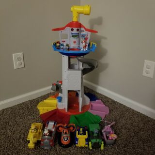 Paw Patrol My Size Lookout Tower Periscope With All Main Mighty Pups & Vehicles