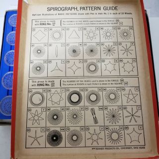 Spirograph 1967 Kenner ' s No.  401 Complete and Instructions 4