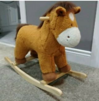 Adorable Rocking Horse That Neighs And Gallops By Sound N Light Animatronics