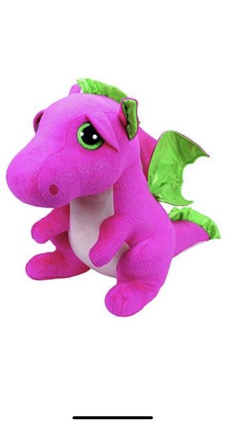 Ty Beanie Boos Darla - Pink Dragon Large Plush 16 "