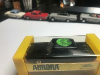 AURORA MODEL MOTORING HO SLOT CAR THUNDERJET GREEN HORNET ' S BLACK BEAUTY 1384 7