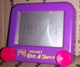 Pocket Size ETCH A SKETCH Toy Drawing purple Art Plastic Mini Etch - A - Sketch 5