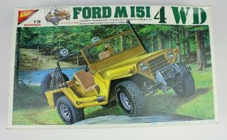 Rare Vintage Nichimo 1/16 Scale " Ford M151 4 Wd " Model Kit See Descript.