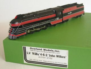 Lehigh Valley John Wilkes Locomotive Overland BRASS Train ENDS 7/ 7 4