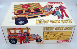 Drop Out Bus 1/32 Scale Vintage Aurora Kit - Box Never Opened Hot Rod