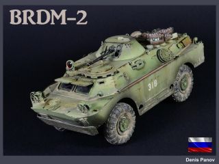 Pro - Built 1/35 Brdm - 2 Soviet/russian Armored Vehicle Finished Model