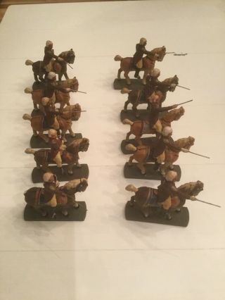 West German Made Toy Soldiers And Horses (set Of 10) Napoleonic Era Soldiers???