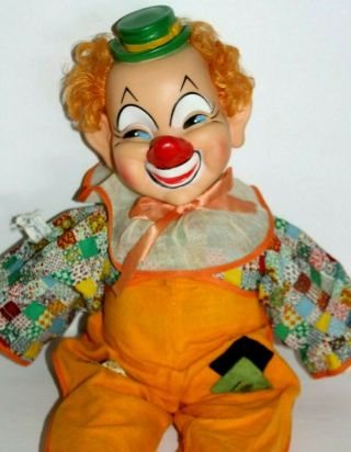 Vintage Gund 20 " Laughing Clown Doll With Crank Swedlin Inc