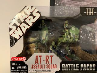 Star Wars Target Exclusive At - Rt Assault Squad Battle Pack Bnib.