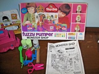Vintage 1980 Kenner Play - Doh Fuzzy Pumper Monster Shop,  Crazy " Hair " 21690
