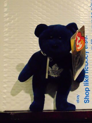 2018 Nhl Toronto Maple Leafs 8 " Ty Beanie Baby Hockey Bear