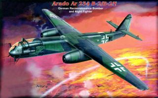 Fly 1:32 Arado Ar 234 B - 2/b - 2n German Reconnaissance Bomber & Night Fighter Kit
