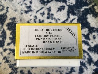 Precision Scale Crown Gn Y - 1a Factory Painted Empire Builder Rd 5011 Psc 16948 - 1