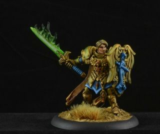 Painted Almaran The Gold From Reaper Miniatures,  Male Paladin D&d Character