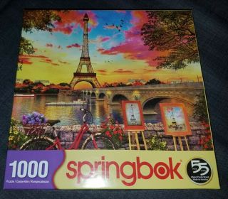 Springbok Puzzles - Paris Sunset - 1000 Piece Jigsaw Puzzle - Large 30 By 24 In