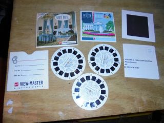 Viewmaster 3 Reel Set A793 The White House Washington D.  C 1964