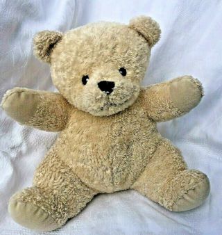 Dex Baby Beige Teddy Bear Plush Lovey Mommy Womb Sounds Heartbeat 12 " Soft Sweet