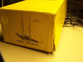 MODEL SHIPWAYS BOGOTA N.  J.  ELSIE FISHING SCHOONER OLD VINTAGE BOXED 1953 - 57 65 4