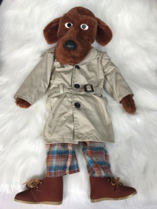 Vintage Mcgruff The Crime Dog Large 26” Plush Puppet With Coat