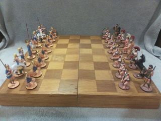 Niena Studios: St.  Petersburg Roman / Amazon Chess Set - Signed 54mm