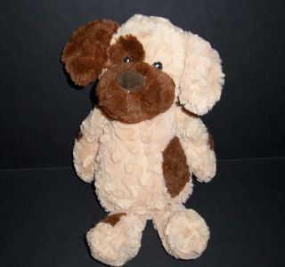 Best Made Puppy Dog Plush Tan Brown Spots Sewn Eyes Stuffed Animal Lovey Toy