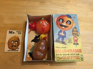 1966 Old Hasbro Oscar the Orange Mr.  Potato - head 2