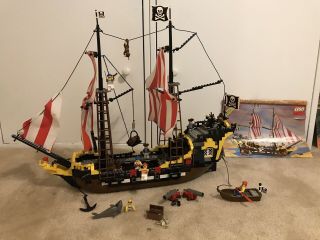 Lego Pirates Black Seas Barracuda Pirate Ship - Set W/ Instructions 6285
