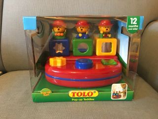 Nib Tolo Pop - Up Teddies - Rare Color Recognition And Shape Matching
