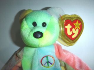 Ty Beanie Baby PEACE With Tag Errors - Always In Case - SEE ALL PHOTOS 2