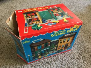 Play Family Sesame Street Fisher Price 1975 Children Television Workshop Box 4
